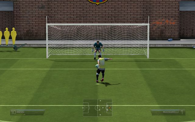 An Antonin Panenka inspired penalty shot is a great way to humiliate your enemy by fooling him into jumping into one corner, while you calmly shoot right in the middle - Penalty kicks - Set pieces - FIFA 14 - Game Guide and Walkthrough