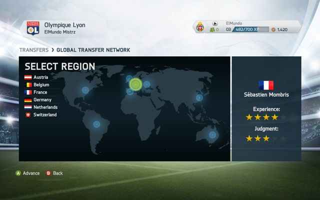 Talent hunters can be sent to multiple available regions - each one can be specified by choosing a desired country and league in which you want to search for players who could strengthen your team - Transfers and the global transfer network - Manager career - FIFA 14 - Game Guide and Walkthrough