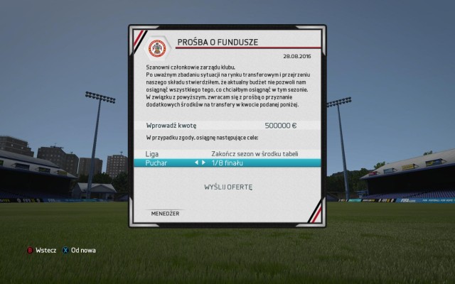 At any moment, you can request additional funds that will allow you to perform additional transfers, or pay your players who are, e - How to request additional funds? - Manager career - FIFA 16 - Game Guide and Walkthrough