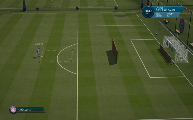 This time, you need to play the ball in a variety of different situations -for this, you use the straight and strong shot, as well as finesse cuts - you can match your technique with the situation in the field - Shooting - Skill games and practice - FIFA 16 - Game Guide and Walkthrough
