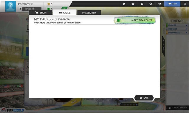 We can view the packs that we have in the My Packs panel - FIFA Ultimate Team Card Packs - FIFA World - Game Guide and Walkthrough