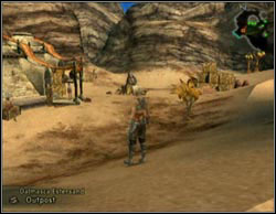 North from this area is a small outpost - Dalmasca Estersand - Part I - Final Fantasy XII - Game Guide and Walkthrough