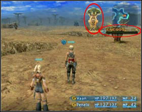 The bar under the map shows level of energy stored inside of the crystal - Giza Plains - Part I - Final Fantasy XII - Game Guide and Walkthrough