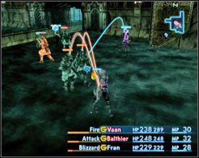 When you pass the next crystal you'll be attacked by four imperial soldiers - Garamsythe Waterway - again - Part I - Final Fantasy XII - Game Guide and Walkthrough