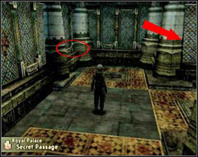 Approach the wall at the end (you can see a greenish light behind the grating) [screen 1] - Royal Palace - Part I - Final Fantasy XII - Game Guide and Walkthrough