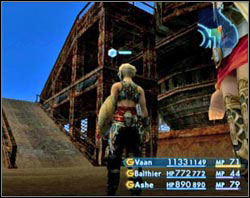 Walk over the old refinery buildings and go upstairs - Ogir-Yensa Sandsea - Part I - Final Fantasy XII - Game Guide and Walkthrough