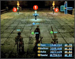 Here you'll see three teleportation devices - The Tomb of Raithwall - Part I - Final Fantasy XII - Game Guide and Walkthrough