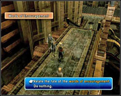 You have to find a person who wishes to tell you something important and hear him [screen 1] - Archades - Part II - Final Fantasy XII - Game Guide and Walkthrough
