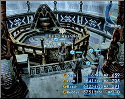 After the battle go to the hall with shaft and turn off that restriction you had on you during this whole ascent - approach a proper altar and deactivate it - Second Ascent - Part III - Final Fantasy XII - Game Guide and Walkthrough