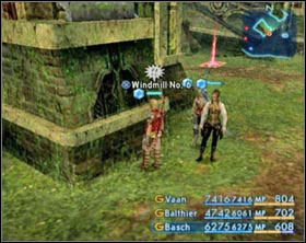 On the left shown is position of windmills in Cerobi Steppe. - Fishing - Side Quests - Final Fantasy XII - Game Guide and Walkthrough