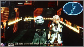 When you will pass the barricade, you will be forced to fight with PSICOM Aerial Recons - Walkthrough - Chapter I - Walkthrough - Final Fantasy XIII - Game Guide and Walkthrough