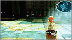 As a Vanille turn round and jump over the barricade that is blocking your passage [1] - Walkthrough - Chapter II - Walkthrough - Final Fantasy XIII - Game Guide and Walkthrough