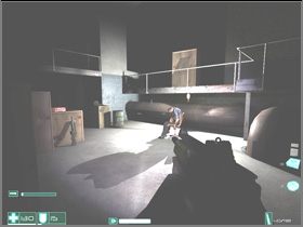 The door on the left is blocked but you can break the metal plate down and enter the ventilation shaft - [Interval 03-C] Bad Water - First Encounter Assault Recon - Game Guide and Walkthrough