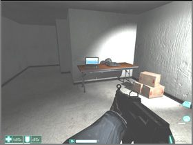 Take the Medkit from the shelf near the staircase, then go up the stairs, open the door and enter the room - [Interval 03-D] Exeunt Omnes - First Encounter Assault Recon - Game Guide and Walkthrough
