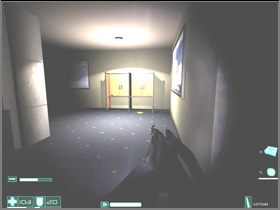 Walk through the corridor (don't get scared of a dead body falling out on the left side) and enter the room on the right - [Interval 04-B] Watchers - First Encounter Assault Recon - Game Guide and Walkthrough