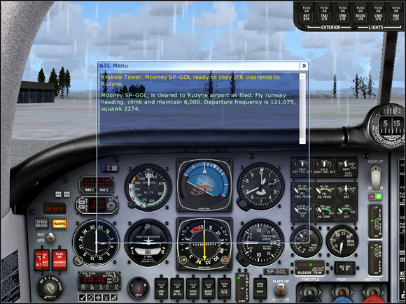 We are cleared for the flight. - In the aircraft ... - Exemplary flight: Mooney Bravo - Flight Simulator X - Game Guide and Walkthrough