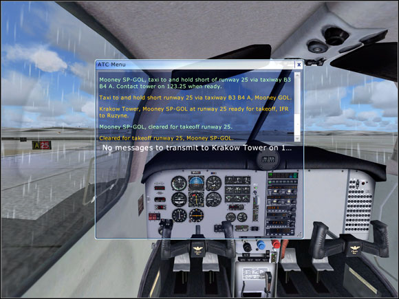 We are cleared for take-off. - Taxiing - Exemplary flight: Mooney Bravo - Flight Simulator X - Game Guide and Walkthrough
