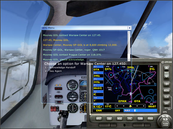 Crossing the border... - Flight - Exemplary flight: Mooney Bravo - Flight Simulator X - Game Guide and Walkthrough
