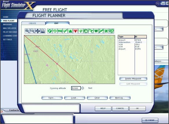 Final flightplan. - Flight Planner - Exemplary flight: Boeing 737-800 - Flight Simulator X - Game Guide and Walkthrough