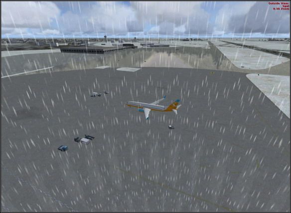 Bird's eye view to Okecie airport. - Preparation - Exemplary flight: Boeing 737-800 - Flight Simulator X - Game Guide and Walkthrough