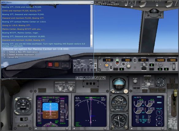 Closing to Malmo. - Flight - Exemplary flight: Boeing 737-800 - Flight Simulator X - Game Guide and Walkthrough