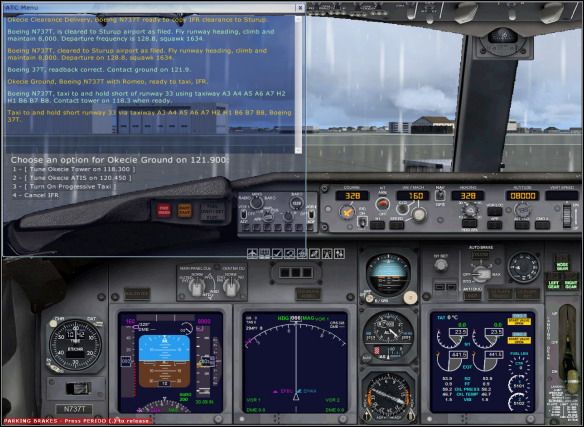 Taxi instructions. - Taxiing - Exemplary flight: Boeing 737-800 - Flight Simulator X - Game Guide and Walkthrough