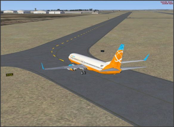 Taxiing to the gate. - Taxiing & parking - Exemplary flight: Boeing 737-800 - Flight Simulator X - Game Guide and Walkthrough