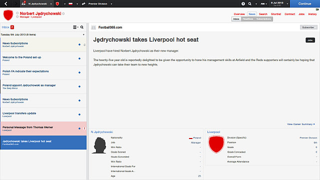 A famous name in a famous club. - First steps in a new club - Football Manager 2014 - Game Guide and Walkthrough