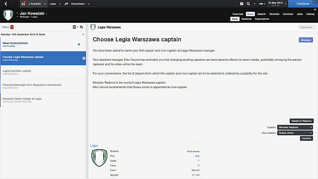  - First steps in a new club - Football Manager 2014 - Game Guide and Walkthrough