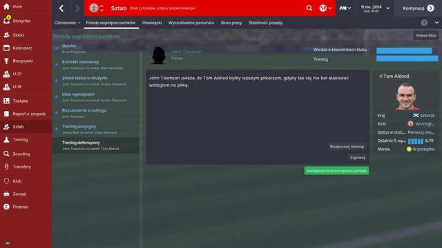 Its a very interesting section which can inform you about situations that otherwise you could have missed - Coaching staff - Starting the game - Football Manager 2015 - Game Guide and Walkthrough
