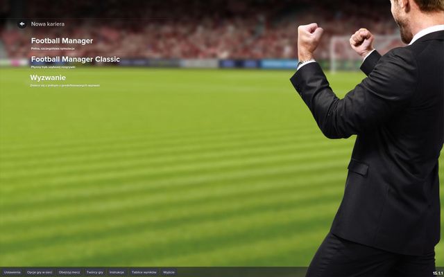 The main Football Manager 2015 menu allow you to start the game in one of the two modes - Setting up your game - Starting the game - Football Manager 2015 - Game Guide and Walkthrough