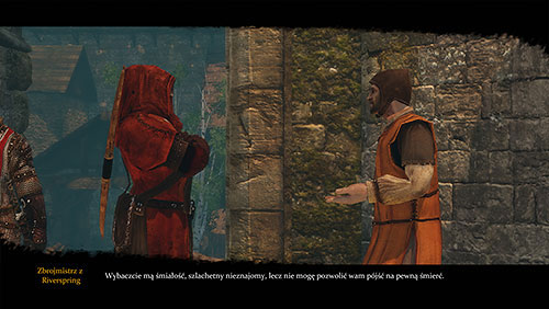 On the way to the castle the local armor merchant will start conversation with you and (if youd want) explain you how the particular armors work and which weapons are best with them - For All the Days Gone By [MQ] - Chapter 2 - Alester Sarwyck - Game of Thrones - Game Guide and Walkthrough