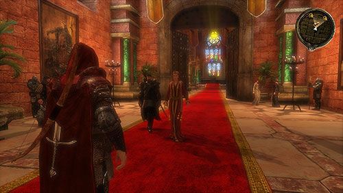 Wait in the vestibule for Valarr and queen Cersei - The Crowns Dog [MQ] - Chapter 6 - Alester Sarwyck - Game of Thrones - Game Guide and Walkthrough