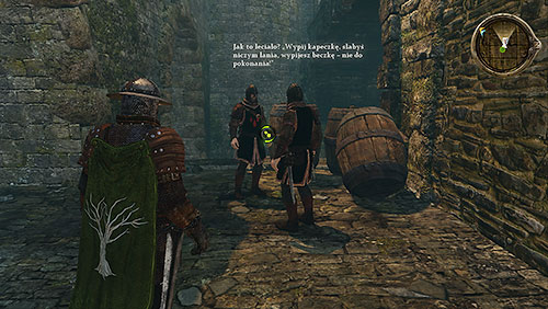 Two thugs are blocking the passage by the bridge leading to the castle - Safer Streets [SQ] - Chapter 11 - Mors i Alester - Game of Thrones - Game Guide and Walkthrough