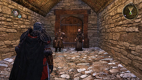 Harwyn was caught by Varys and is waiting for you in the gate, nearby Sarwyck Manse - Light and Shadow [MQ] - p. 1 - Chapter 14 - Mors and Alester - Game of Thrones - Game Guide and Walkthrough