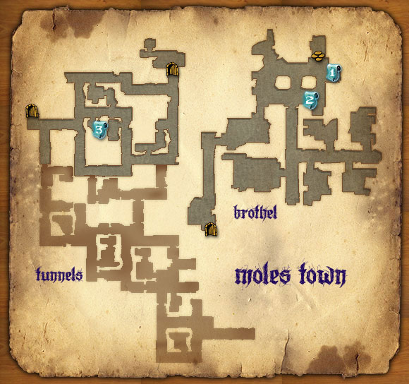 In Moles Town you can look for first recruits to Night Watch - New Blood - chapters from 7 to 13 - Continuous quests - Game of Thrones - Game Guide and Walkthrough
