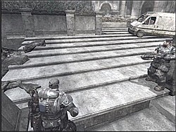 Another scene and another Locust attack - Act I: Knock Knock/Hammer - Walkthrough - Gears of War (PC) - Game Guide and Walkthrough