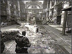 Go straight ahead and open the door - 14 days after E-day - Act I: - Gears of War (XBOX360) - Game Guide and Walkthrough