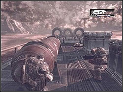 Near the entrance you can find 28 - Train - Act V - Gears of War (XBOX360) - Game Guide and Walkthrough