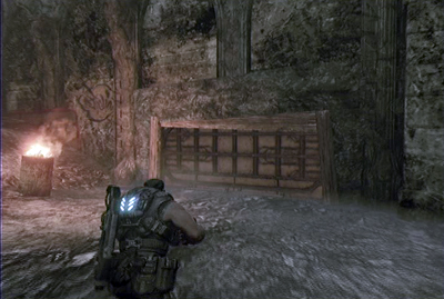 Now back to the path and pass through the wide gate - Chapter 1 - Ashes to Ashes - Act IV - Gears of War 3 - Game Guide and Walkthrough