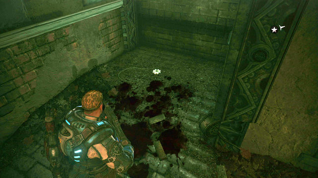 If you do not have a time limit then before ending this stage go down the stairs to the statue in lower part of this area and turn right to the alley - Riverwalk District - Museum Of Military Glory - Gears of War: Judgment - Game Guide and Walkthrough