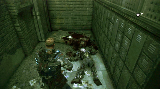 Approach the hole in the wall and go to the left corner - you'll find a COG tag there - Archives - Museum Of Military Glory - Gears of War: Judgment - Game Guide and Walkthrough