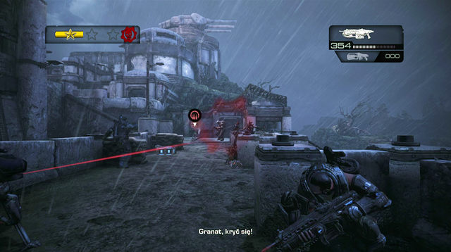 Use the turret to kill enemies from the second ship - Beach - Onyx Point - Gears of War: Judgment - Game Guide and Walkthrough