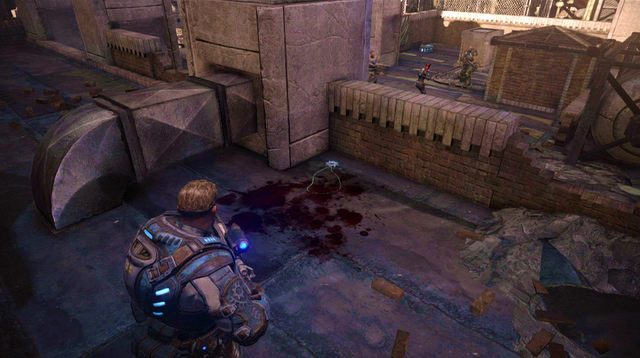 After killing him, go to the left side before you continue to the next rooftop - State Street Rooftops - Downtown Halvo Bay - Gears of War: Judgment - Game Guide and Walkthrough