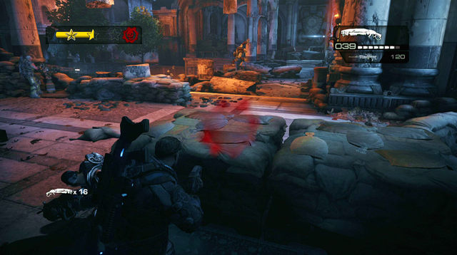 Ignore the Sawed-off shotgun near the exit outside - Terrace - The Courthouse - Gears of War: Judgment - Game Guide and Walkthrough