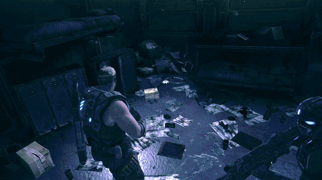 Use the stairs to get to the upper deck - Dead End - Aftermath - Gears of War: Judgment - Game Guide and Walkthrough