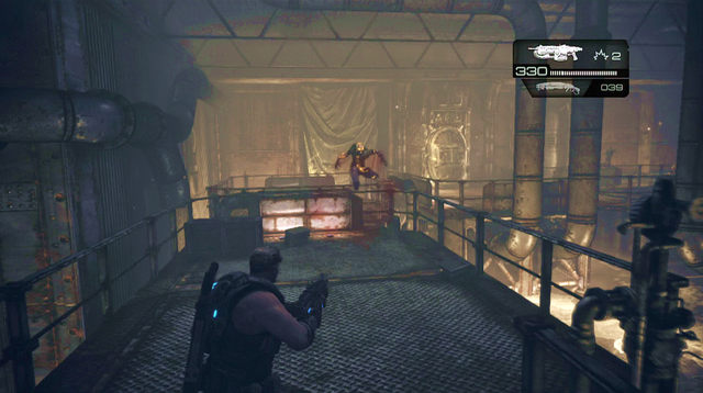 Go up the stairs to the top and walk to the center of the platform - Dead End - Aftermath - Gears of War: Judgment - Game Guide and Walkthrough
