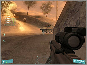 Keep moving upwards - [Mission 04] Strong point - Objective: Neutralize artillery - [Mission 04] Strong point - Ghost Recon: Advanced Warfighter - Game Guide and Walkthrough