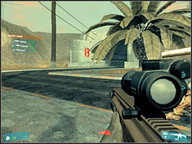 The blockade is located just around the corner (on your left) - [Mission 06] Ready for bear - Objective: Reach arms depot - [Mission 06] Ready for bear - Ghost Recon: Advanced Warfighter - Game Guide and Walkthrough