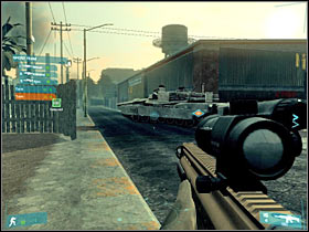 2 - [Mission 06] Ready for bear - Objective: Lead tanks to camp exit - [Mission 06] Ready for bear - Ghost Recon: Advanced Warfighter - Game Guide and Walkthrough
